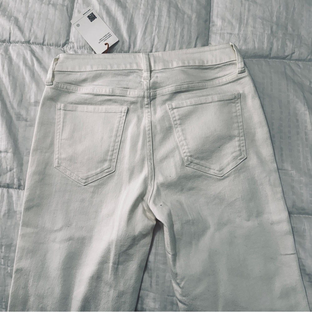 NWT Quince Luna Flare Jeans β Classic White Stretch Denim size 26 inseam 30 - Picture 6 of 9